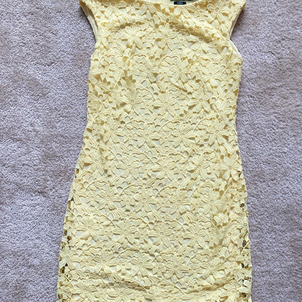 Yellow Ralph Lauren tea dress